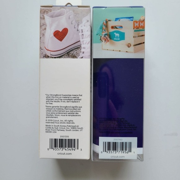 5/$12 Cricut Joy Smart Vinyl Ultraviolet Smart IronOn Sapphire Glitter Blue - Picture 3 of 6